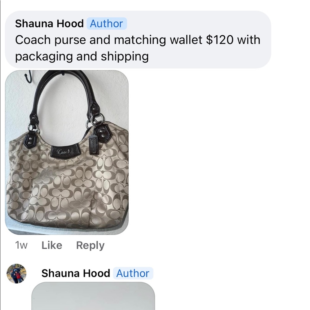 Coach purse and wallet